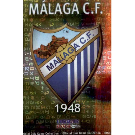 Emblem Letters Málaga 271 Las Fichas de la Liga 2012 Official Quiz Game Collection