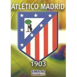 Escudo Mate Atlético Madrid 163 Las Fichas de la Liga 2012 Official Quiz Game Collection