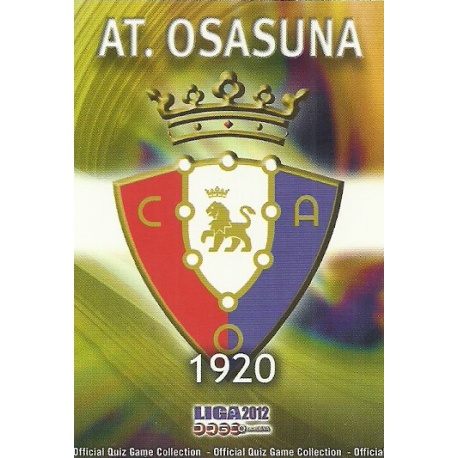 Emblem Mate Osasuna 217 Las Fichas de la Liga 2012 Official Quiz Game Collection