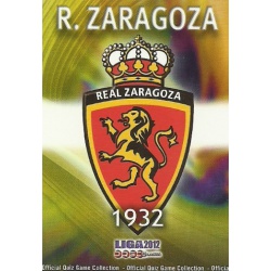 Escudo Mate Zaragoza 325 Las Fichas de la Liga 2012 Official Quiz Game Collection