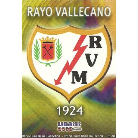 Emblem Mate Rayo Vallecano 487 Las Fichas de la Liga 2012 Official Quiz Game Collection