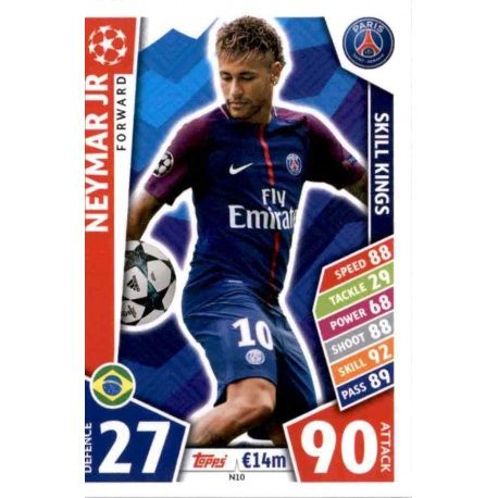 Neymar Jr Nordic Edition N10 Match Attax Champions 2017-18