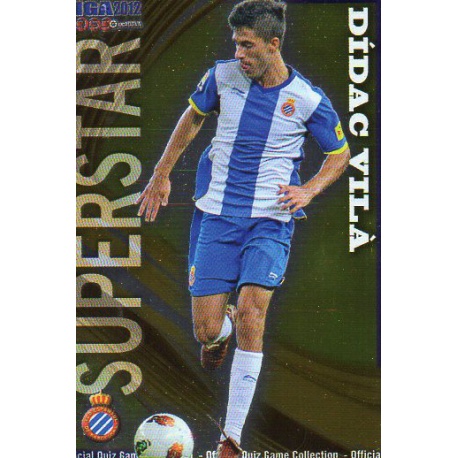 Dídac Vila Superstar Smooth Shine Espanyol 212 Las Fichas de la Liga 2012 Official Quiz Game Collection