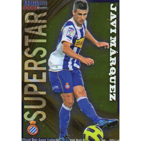 Javi Márquez Superstar Smooth Shine Espanyol 213 Las Fichas de la Liga 2012 Official Quiz Game Collection