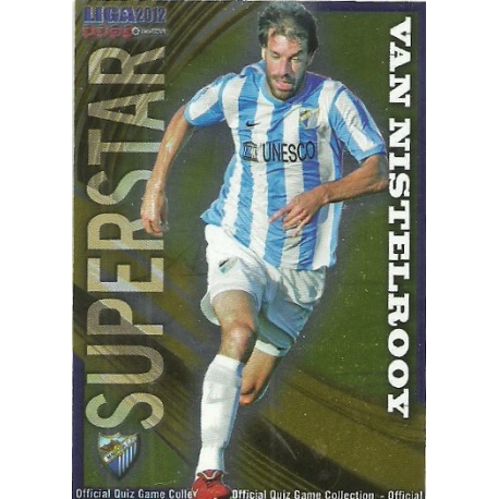 Van Nistelrooy Superstar Smooth Shine Málaga 297 Las Fichas de la Liga 2012 Official Quiz Game Collection