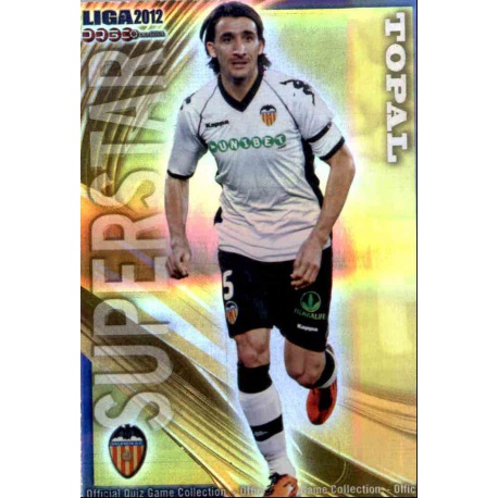 Topal Superstar Horizontal Stripe Valencia 78 Las Fichas de la Liga 2012 Official Quiz Game Collection