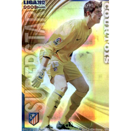 Courtois Superstar Horizontal Stripe Atlético Madrid 185 Las Fichas de la Liga 2012 Official Quiz Game Collection