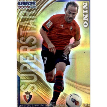 Nino Superstar Horizontal Stripe Osasuna 239 Las Fichas de la Liga 2012 Official Quiz Game Collection