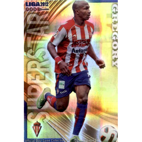 Gregory Superstar Horizontal Stripe Sporting Gijón 267 Las Fichas de la Liga 2012 Official Quiz Game Collection