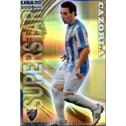 Cazorla Superstar Horizontal Stripe Málaga 293 Las Fichas de la Liga 2012 Official Quiz Game Collection