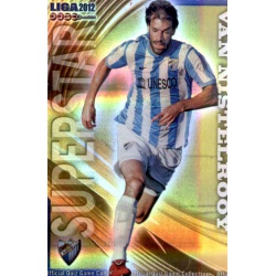 Van Nistelrooy Superstar Horizontal Stripe Málaga 297 Las Fichas de la Liga 2012 Official Quiz Game Collection