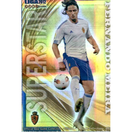 Fernando Meira Superstar Horizontal Stripe Zaragoza 347 Las Fichas de la Liga 2012 Official Quiz Game Collection