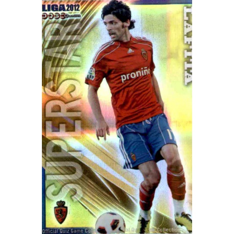 Lafita Superstar Horizontal Stripe Zaragoza 349 Las Fichas de la Liga 2012 Official Quiz Game Collection