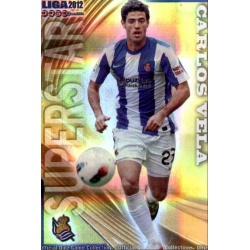 Carlos Vela Superstar Horizontal Stripe Real Sociedad 402 Las Fichas de la Liga 2012 Official Quiz Game Collection