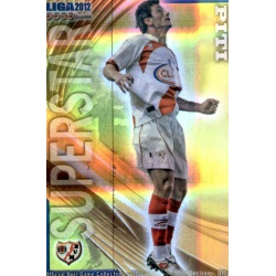 Piti Superstar Horizontal Stripe Rayo Vallecano 513 Las Fichas de la Liga 2012 Official Quiz Game Collection