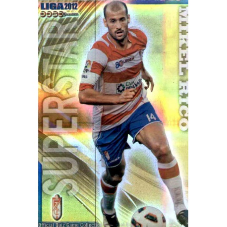 Mikel Rico Superstar Horizontal Stripe Granada 537 Las Fichas de la Liga 2012 Official Quiz Game Collection