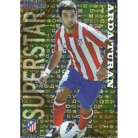 Arda Turan Superstar Letters Atlético Madrid 186 Las Fichas de la Liga 2012 Official Quiz Game Collection