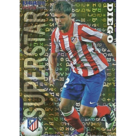Diego Superstar Letters Atlético Madrid 189 Las Fichas de la Liga 2012 Official Quiz Game Collection
