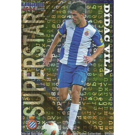 Dídac Vila Superstar Letters Espanyol 212 Las Fichas de la Liga 2012 Official Quiz Game Collection