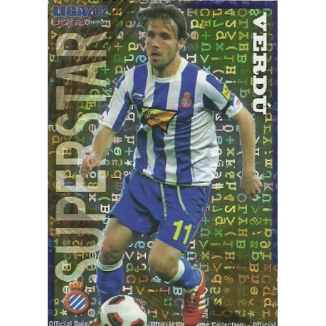 Verdú Superstar Letters Espanyol 214 Las Fichas de la Liga 2012 Official Quiz Game Collection