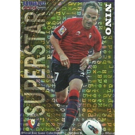 Nino Superstar Letters Osasuna 239 Las Fichas de la Liga 2012 Official Quiz Game Collection