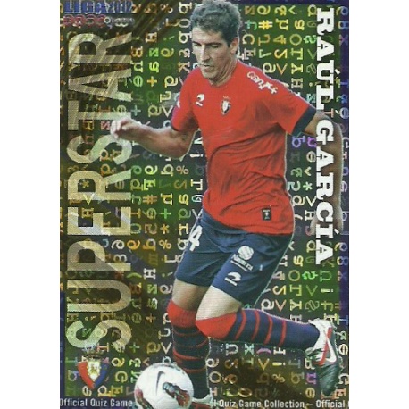 Raúl García Superstar Letters Osasuna 243 Las Fichas de la Liga 2012 Official Quiz Game Collection