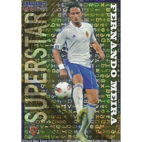 Fernando Meira Superstar Letters Zaragoza 347 Las Fichas de la Liga 2012 Official Quiz Game Collection