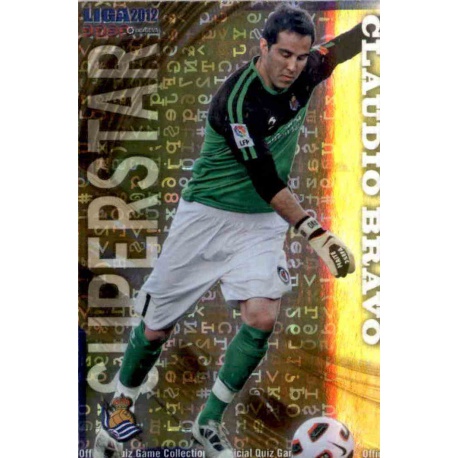 Claudio Bravo Superstar Letters Real Sociedad 401 Las Fichas de la Liga 2012 Official Quiz Game Collection