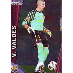 Víctor Valdés Metalcards Barcelona 2 Las Fichas de la Liga 2012 Official Quiz Game Collection