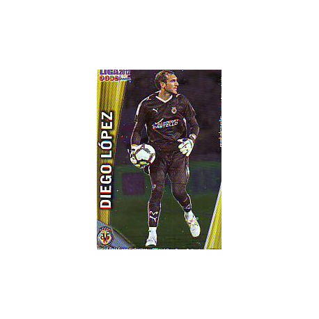 Diego López Metalcards Villarreal 3 Las Fichas de la Liga 2012 Official Quiz Game Collection