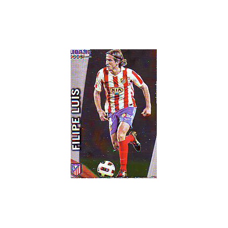 Filipe Luis Metalcards Atlético Madrid 9 Las Fichas de la Liga 2012 Official Quiz Game Collection