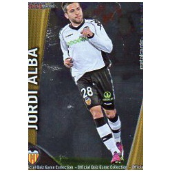 Jordi Alba Metalcards Valencia 25 Las Fichas de la Liga 2012 Official Quiz Game Collection