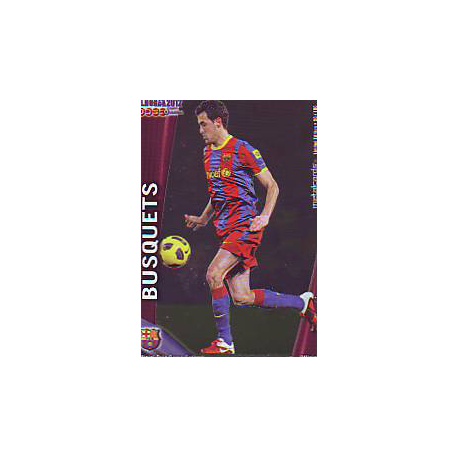 Busquets Metalcards Barcelona 50 Las Fichas de la Liga 2012 Official Quiz Game Collection
