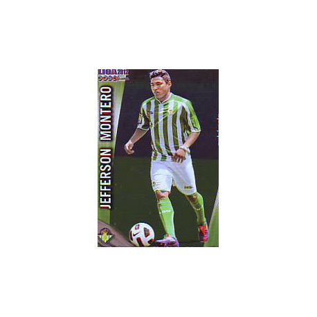 Jefferson Montero Metalcards Betis 92 Las Fichas de la Liga 2012 Official Quiz Game Collection
