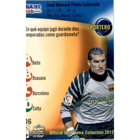 Pinto Error Barcelona 5 Las Fichas de la Liga 2012 Official Quiz Game Collection