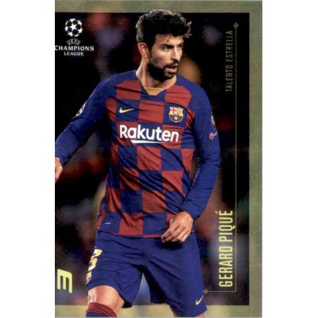 Gerard Pique Barcelona Talento Estrella Topps Champions League Lionel Messi