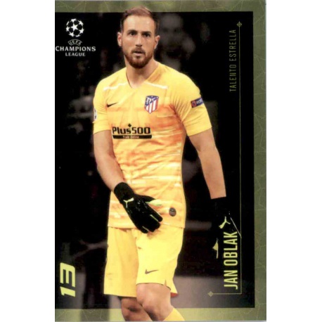 Jan Oblak Atletico Madrid Talento Estrella Topps Champions League Lionel Messi