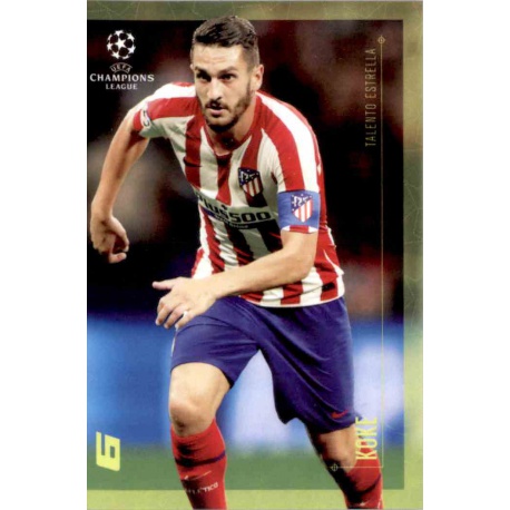 Koke Atletico Madrid Talento Estrella Topps Champions League Lionel Messi