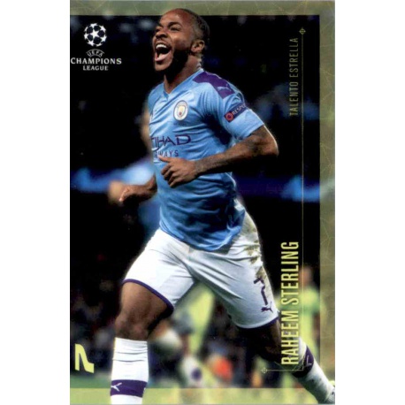 Raheem Sterling Manchester City Talento Estrella Topps Champions League Lionel Messi