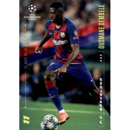 Ousmane Dembele Barcelona El Auge de La Juventud Topps Champions League Lionel Messi