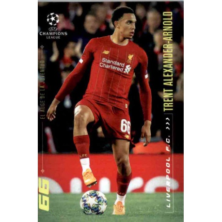 Trent Alexander-Arnold Liverpool El Auge de La Juventud Topps Champions League Lionel Messi