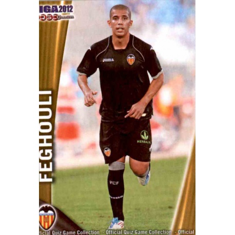 Feghouli Valencia 671 Las Fichas de la Liga 2012 Platinum Official Quiz Game Collection