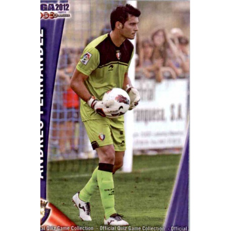 Andrés Fernández Osasuna 686 Las Fichas de la Liga 2012 Platinum Official Quiz Game Collection