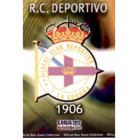 Escudo Deportivo 712 Las Fichas de la Liga 2012 Platinum Official Quiz Game Collection