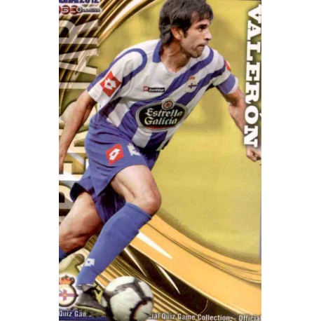 Valerón Superstar Deportivo 731 Las Fichas de la Liga 2012 Platinum Official Quiz Game Collection