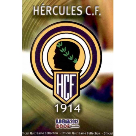 Escudo Hércules 733 Las Fichas de la Liga 2012 Platinum Official Quiz Game Collection