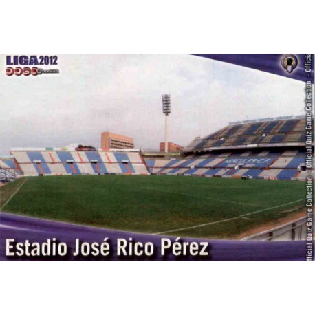 Estadio José Rico Pérez Hércules 734 Las Fichas de la Liga 2012 Platinum Official Quiz Game Collection