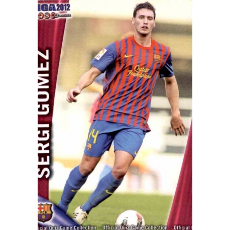 Sergi Gómez Barcelona B 782 Las Fichas de la Liga 2012 Platinum Official Quiz Game Collection
