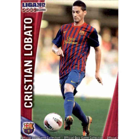 Cristian Lobato Barcelona B 785 Las Fichas de la Liga 2012 Platinum Official Quiz Game Collection