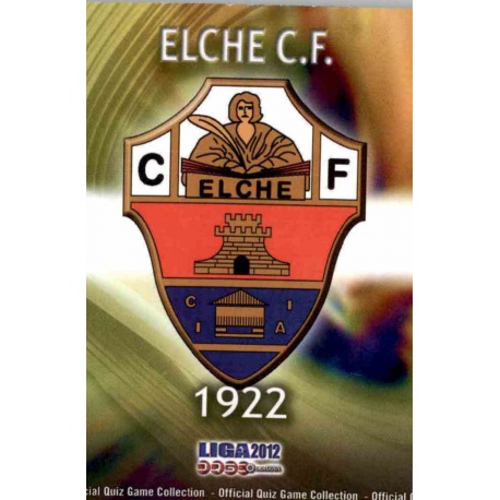 Escudo Elche 796 Las Fichas de la Liga 2012 Platinum Official Quiz Game Collection